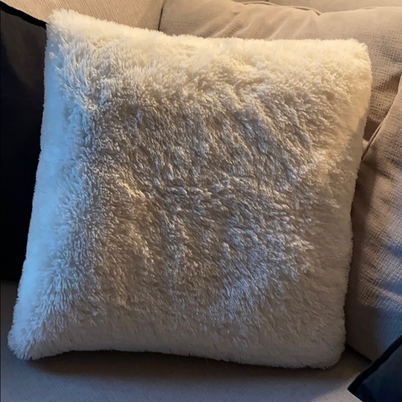 fuzzy lumbar pillow